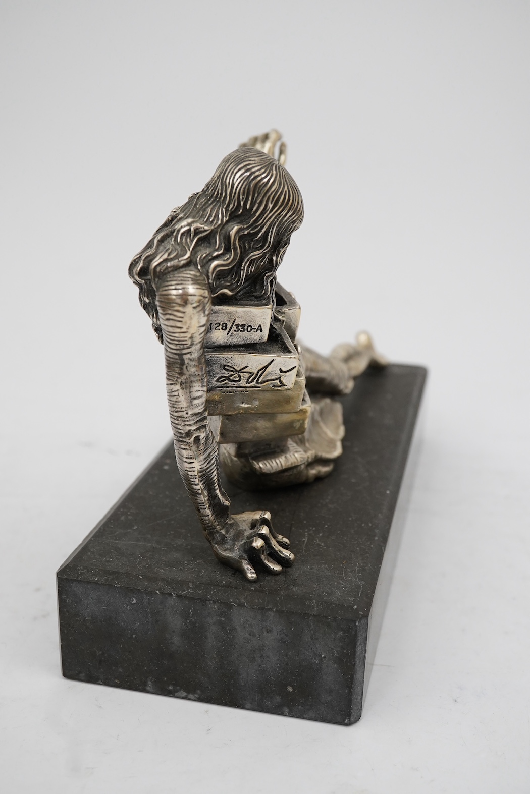 Salvador Dali (Spanish, 1904-1989), Le Cabinet Anthropomorphique, 1973, sterling silver, 11.5cm high, 23cm long